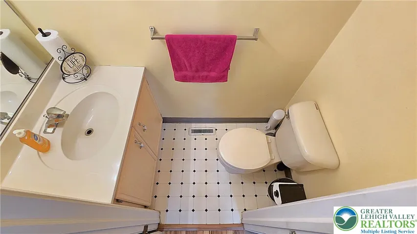 Half Bath on 2nd Level