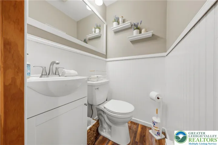 Powder Room on first floor.