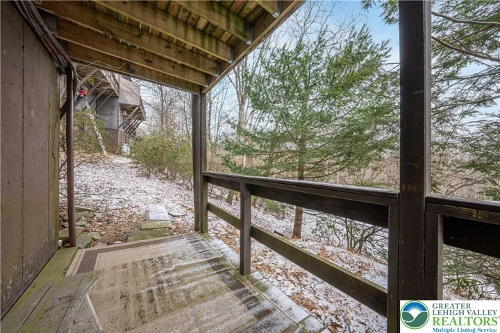 Rear ground-level deck.