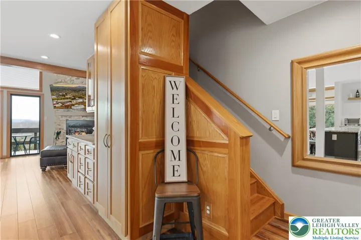 Staircase to second floor.