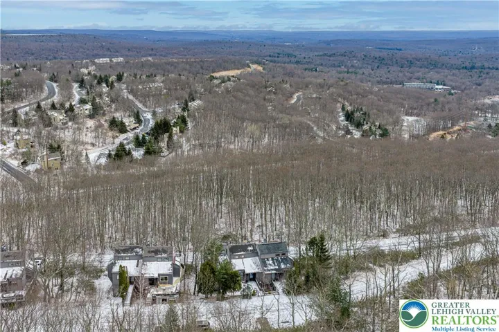 Ariel view. Property on left side of right set of duplexes.