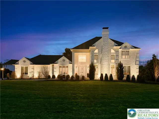 Freshly repainted facade, premium outdoor illumination