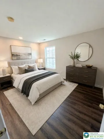 Digitally staged bedroom 3