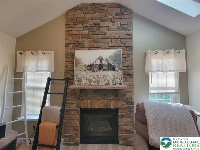 Fireplace in living room