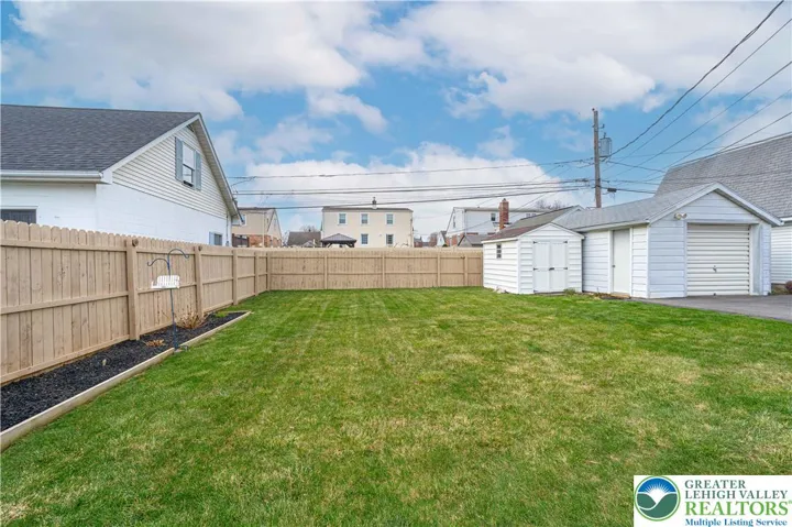 Flat yard~perfect for soccer