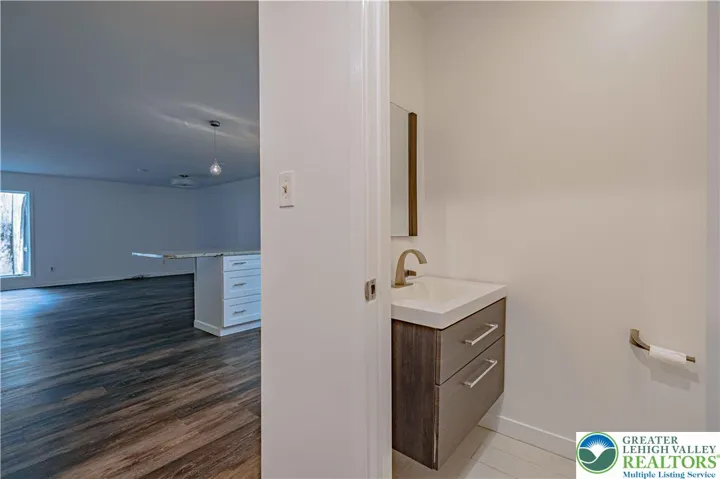 Half bath at 2nd level