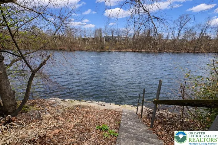 River access across street - behind garage/shed