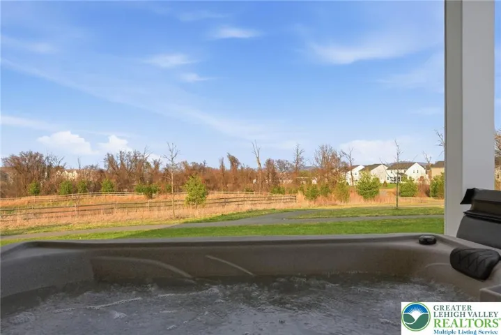 Covered outdoor space perfect for year-round enjoyment