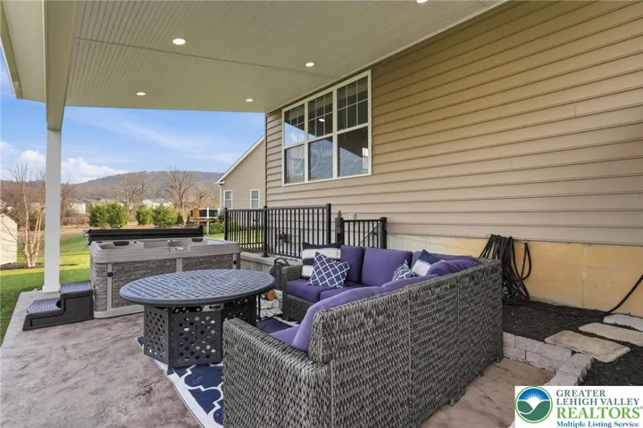 Covered outdoor space perfect for year-round enjoyment