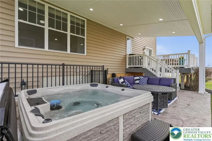 Covered outdoor space perfect for year-round enjoyment