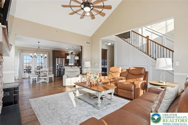 Open-concept layout designed for both everyday living and entertaining