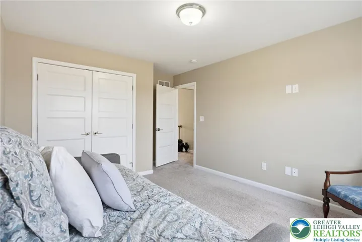 Generously sized secondary bedrooms with ample closet space