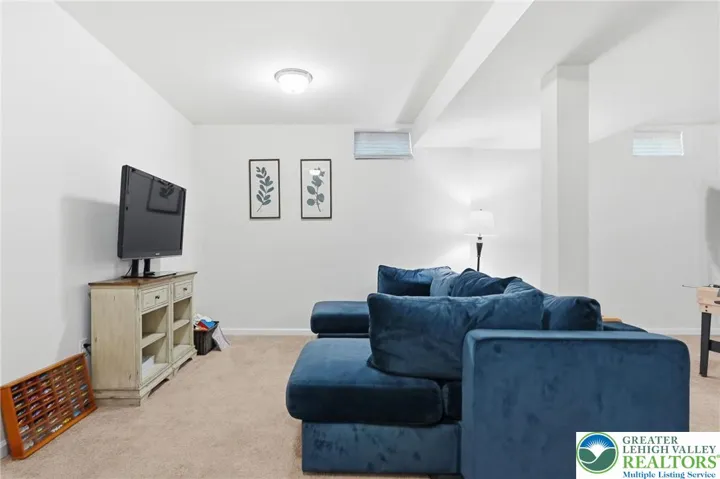 Fully finished lower level offering additional living space