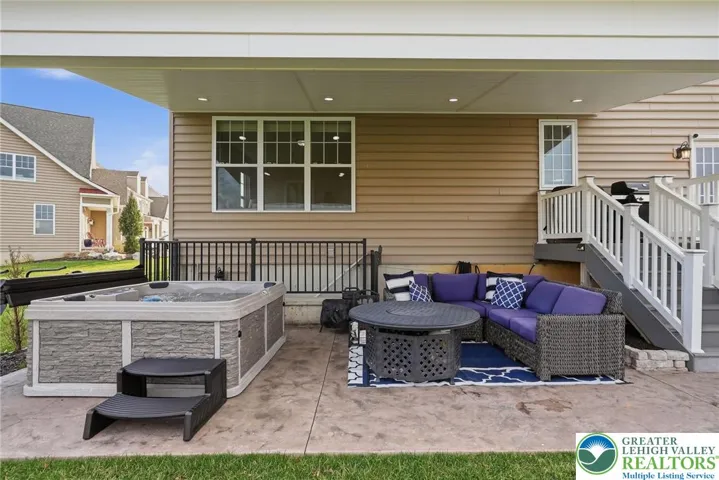 Covered outdoor space perfect for year-round enjoyment