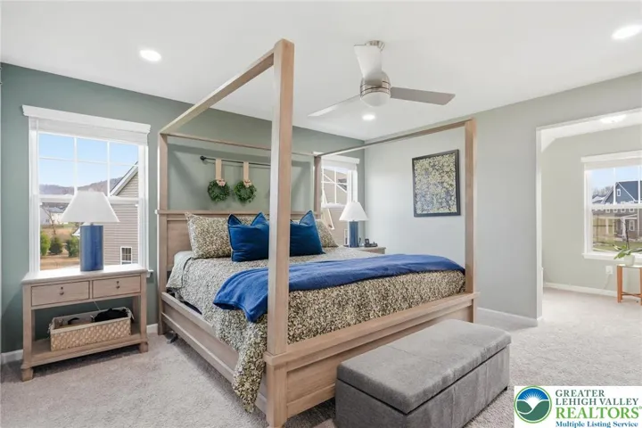 Second-floor suite offering private space for guests or extended living