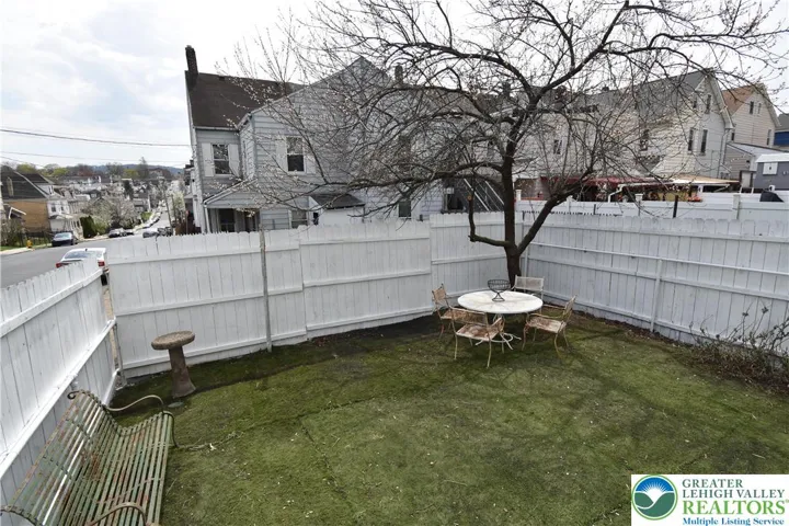 Fenced yard
