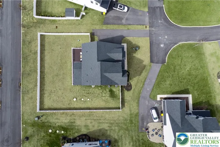 Overhead view of property