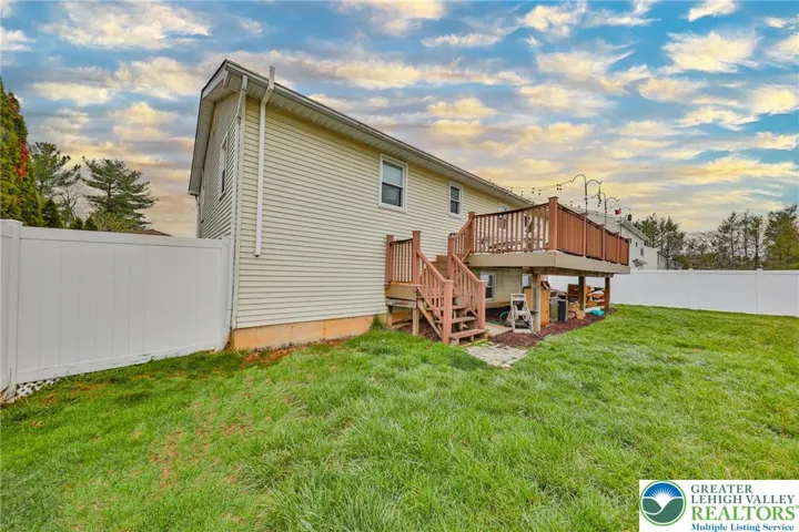 Convenient Stairwell Leading to Back Yard