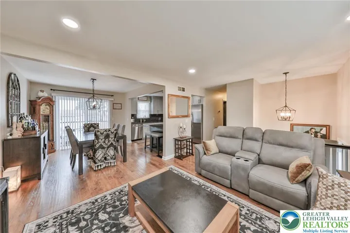 View from Living Room to Dining Area