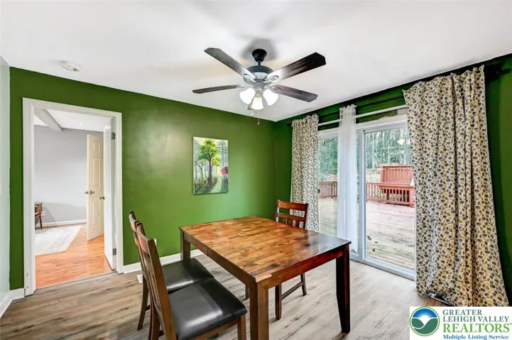 Dining w/ Sliding Glass Doors To Deck