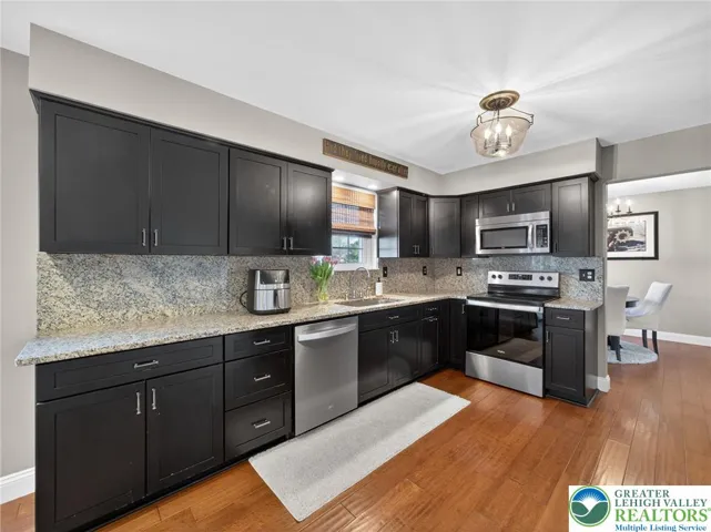 Sleek modern kitchen with elegant finishes.