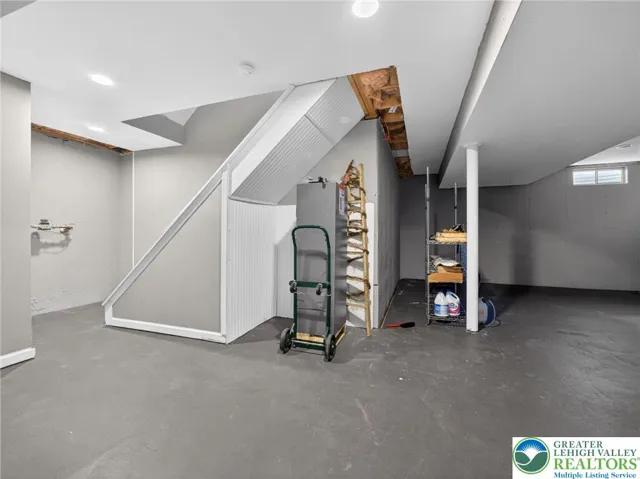 Spacious, versatile basement area.