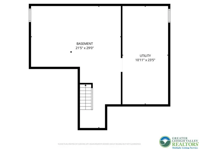 Spacious basement and utility layout.