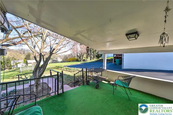 Covered Porch in Rear