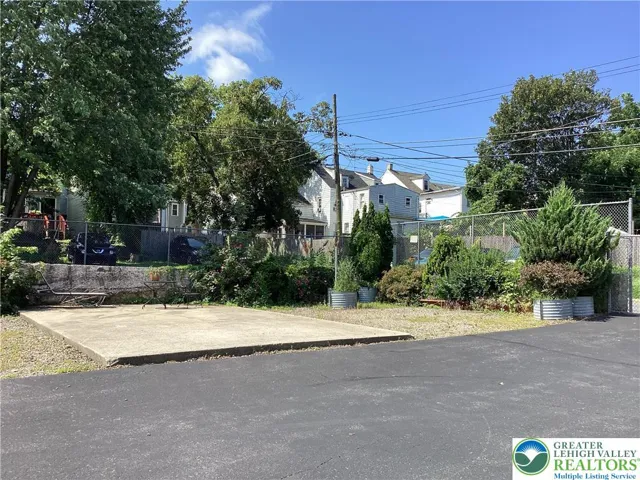Lot / outdoor space from parking lot.