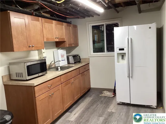 Basement kitchen.