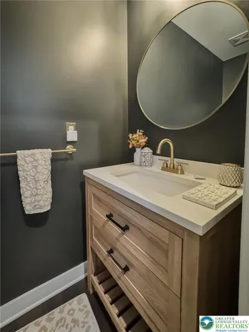 First floor powder room