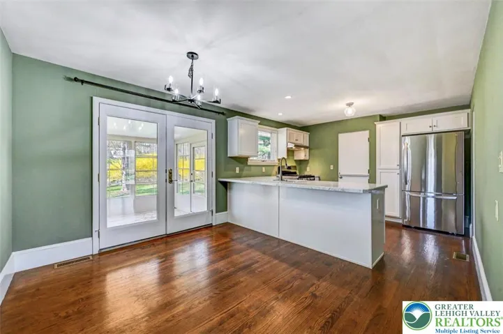 Open Concept Kitchen & Dining Areas