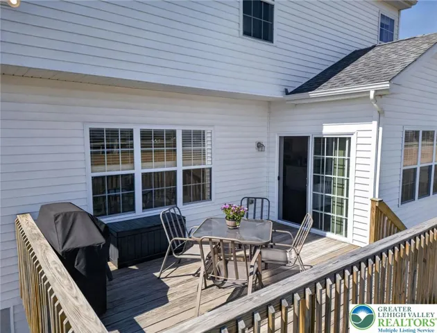 Deck with dedicated gas line to attach to your grill