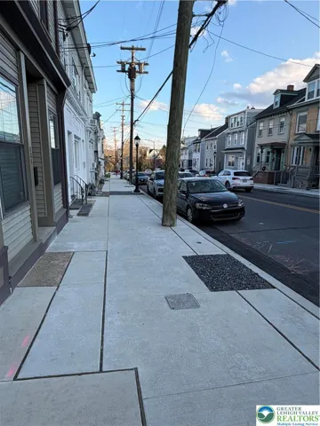 Newer sidewalks.