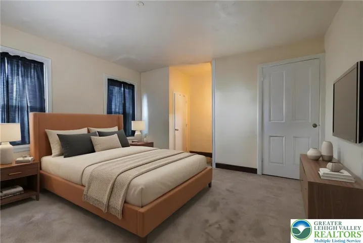 AI Staged Primary Bedroom