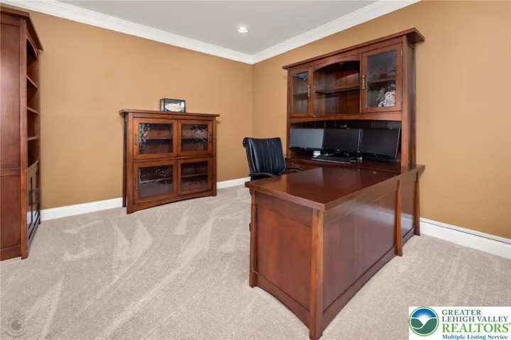 Office with French Doors