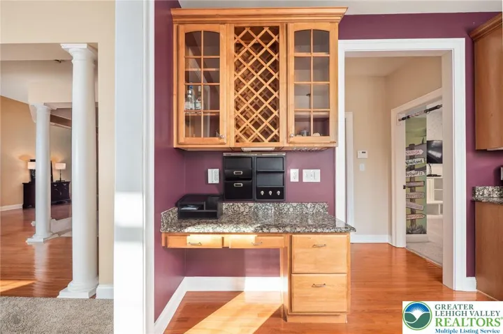 Desk with Wine Storage