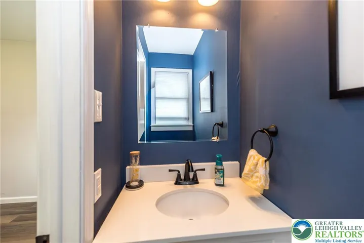 Stylish first-floor Powder Room