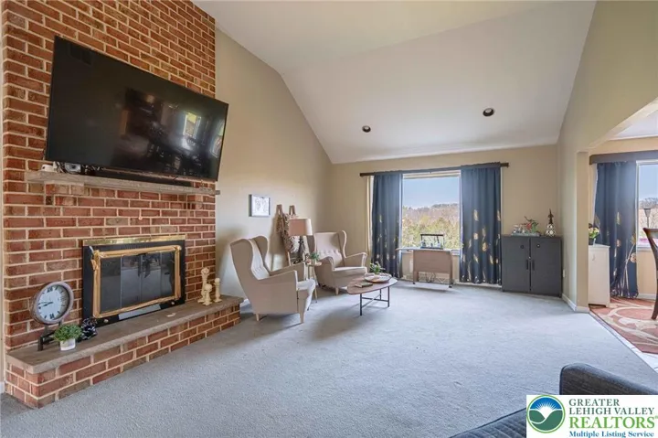 Wood-burning fireplace