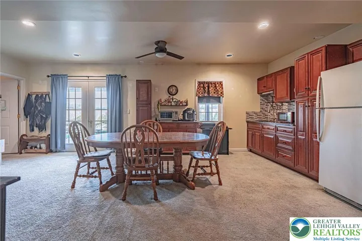 In-law suite with French doors to patio