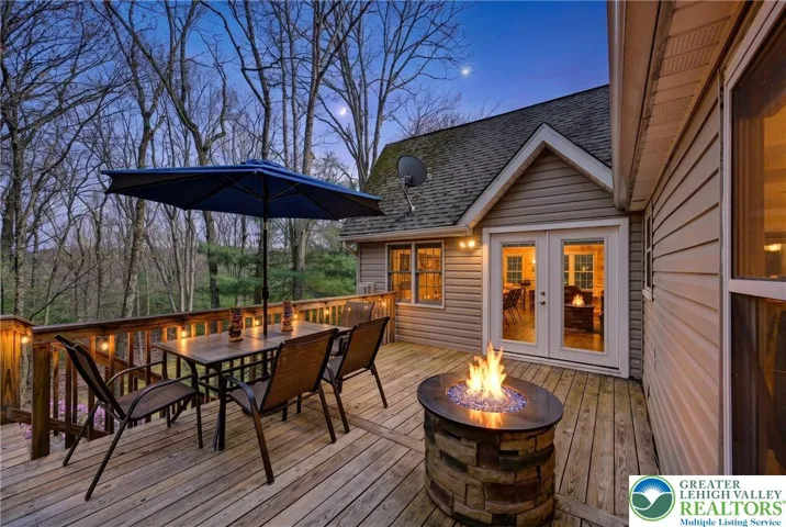 Rear Deck Overlooks Natural Surroundings