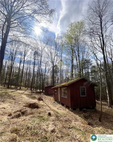 Off-grid cabin on the property.