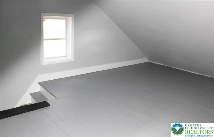 Freshly painted floor, makes for a clean space, even if you just use it for storage