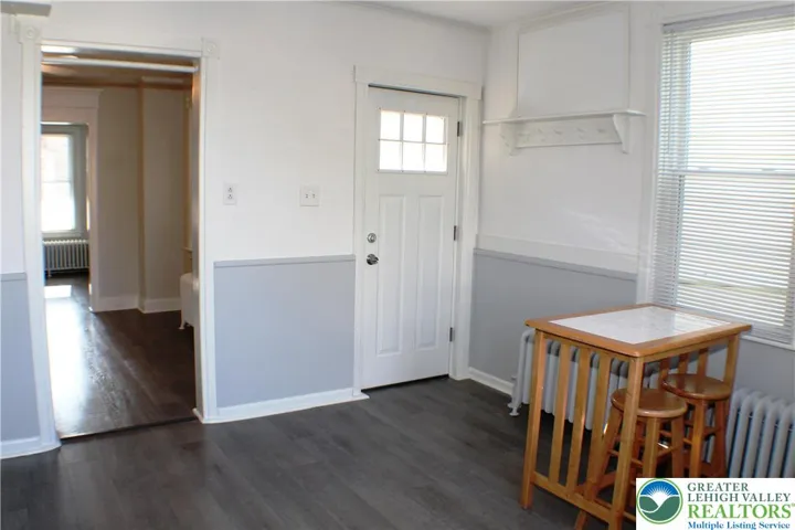 Home has a side door that enters into the kitchen