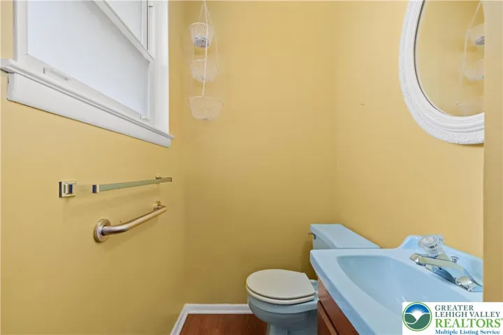 Half Bath in primary bedroom
