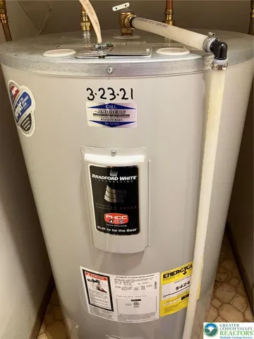 Hot water heater replaced in 2021