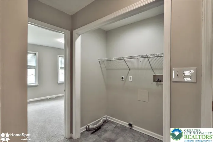 Second floor laundry area