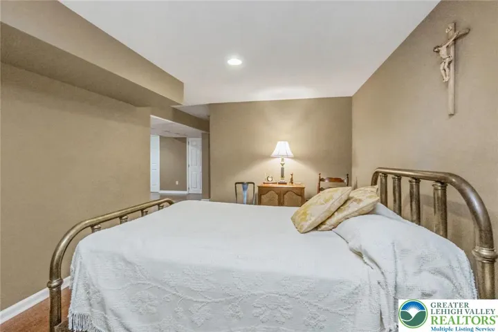 Lower level guest room