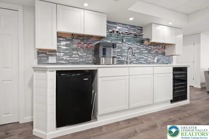 Lower Level Kitchenette w/ Wine Cooler.