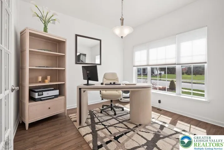 Private First Floor Office w/ Glass doors.